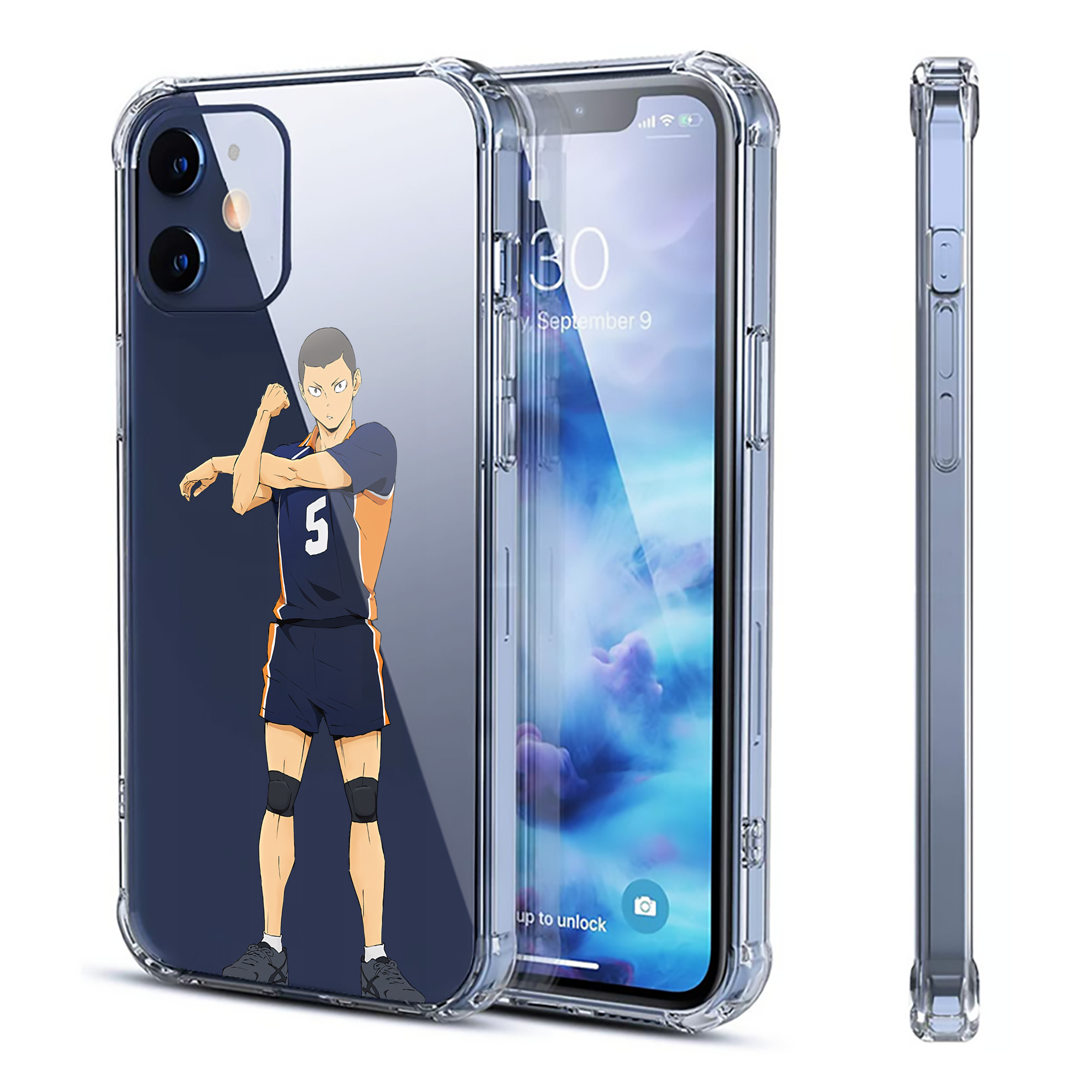 （画像用） ハイキュー!! Haikyu!! 【iPhone 12シリーズ対応】透明スマホケース（クリアソフトケース）